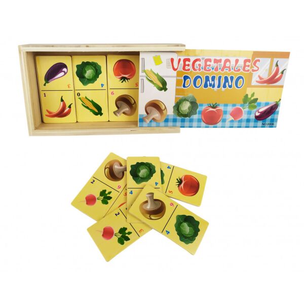 

Деревянная игрушка Домино MD 2198 (Овощи)