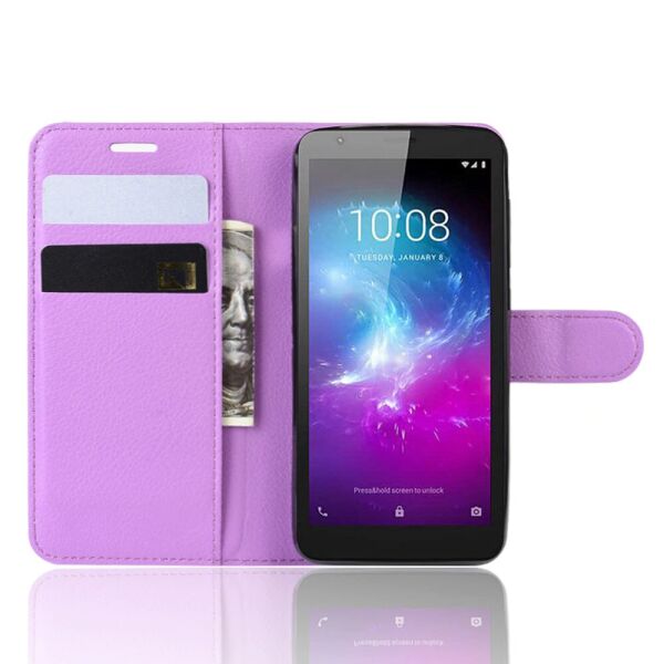 

Чехол Luxury для ZTE Blade L8 книжка фиолетовый