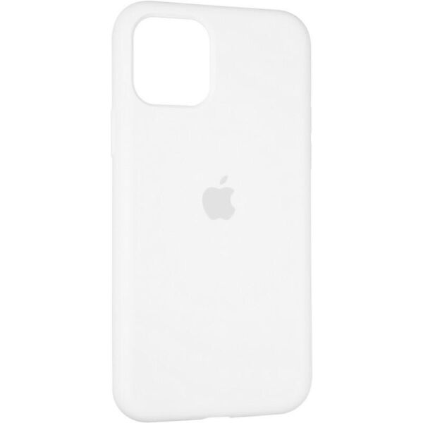 

Чехол Fiji Silicone Case для Apple iPhone 12 бампер накладка Full Soft White
