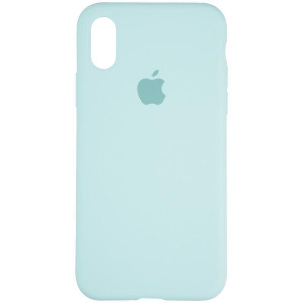 

Чехол Fiji Silicone Case для Apple iPhone X бампер накладка Full Soft Ice Sea Blue