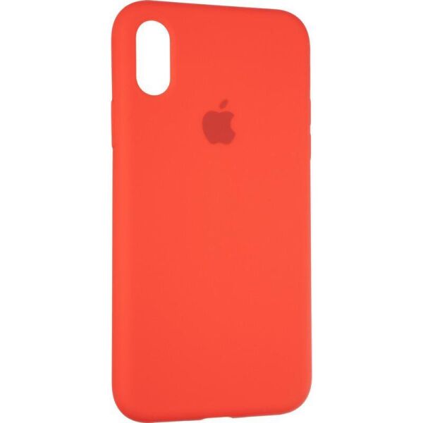 

Чехол Fiji Silicone Case для Apple iPhone X бампер накладка Full Soft Red