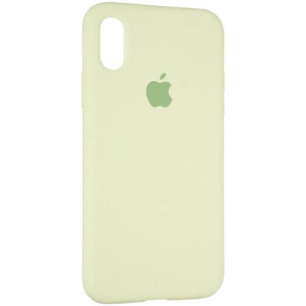 

Чехол Fiji Silicone Case для Apple iPhone XS бампер накладка Full Soft Avocado