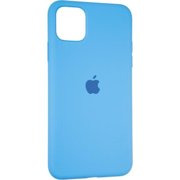 

Чехол Fiji Silicone Case для Apple iPhone 11 бампер накладка Full Soft Marine Blue