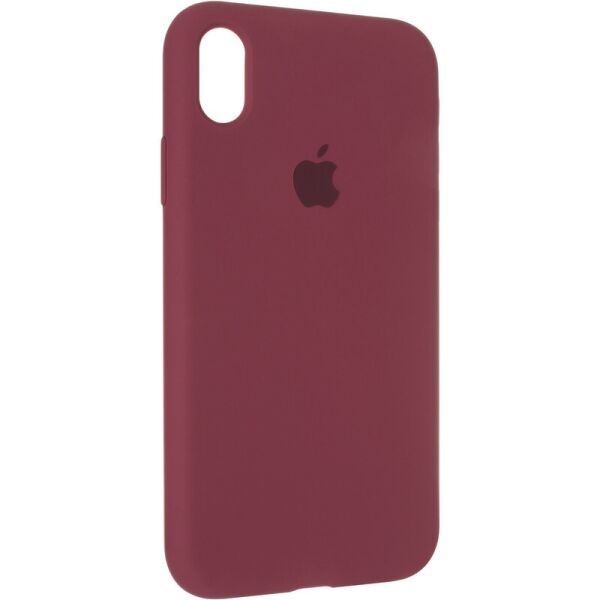 

Чехол Fiji Silicone Case для Apple iPhone XR бампер накладка Full Soft Marsala