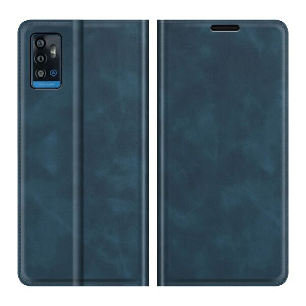 

Чехол-книжка для ZTE Blade A71 боковой с отсеком для визиток, Velvet (ЗТЕ А71), Синий