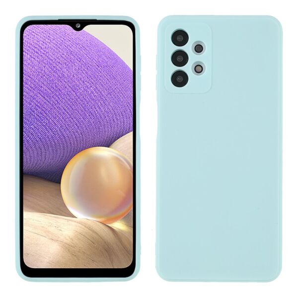 

Чехол накладка для Samsung Galaxy A32 A325 силиконовый с защитой камеры, Soft Case, Бирюзовый