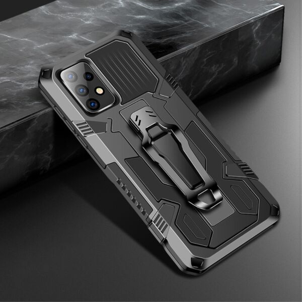 

Чехол накладка для Samsung Galaxy A52 A525 противоударный с подставкой, Grip Case, Черный