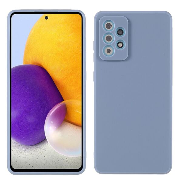 

Чехол накладка для Samsung Galaxy A72 A725 силиконовый с защитой камеры, Soft Case, Синий