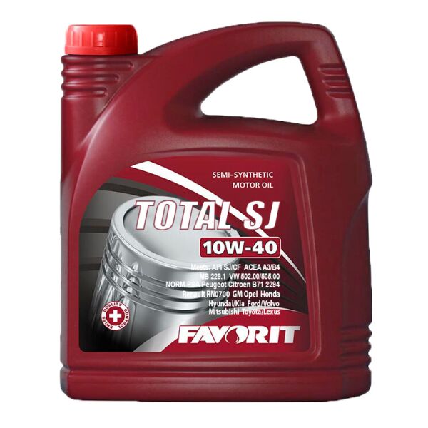

Моторное масло FAVORIT TOTAL SJ 10w40 5л SJ/CF