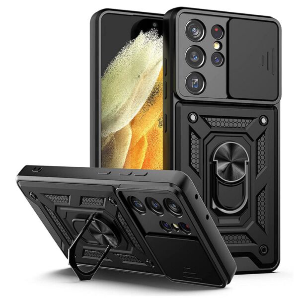 

Чехол-накладка Ricco Camera Sliding для Samsung Galaxy S21 Ultra Black
