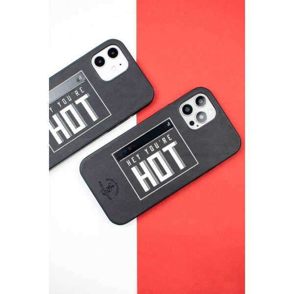 

Кожаный черный чехол Santa Barbara Polo Egan "Hot" для iPhone 11 Pro с термометром