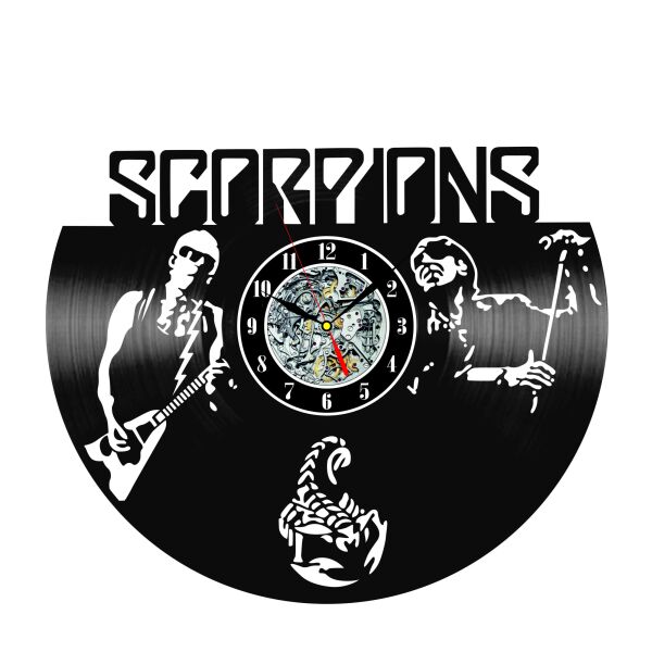 Акція на Часы настенные WHICH.BLACK Scorpions 30 см Винил від Allo UA