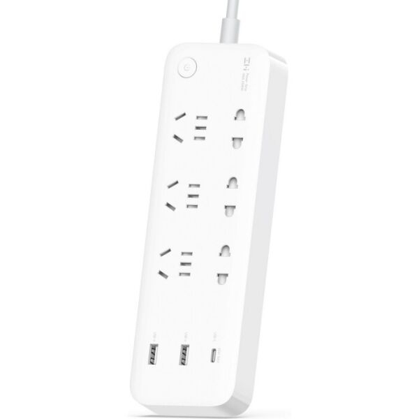 

Удлинитель Xiaomi ZMI Power Strip 65W 6 розеток + 2 USB + 1 USB-C (CXP01) [51963]