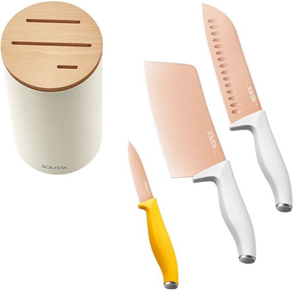 

Набор ножей Xiaomi Solista Solo Titanium Knife Set 4in1 (Rose Gold) [48456]