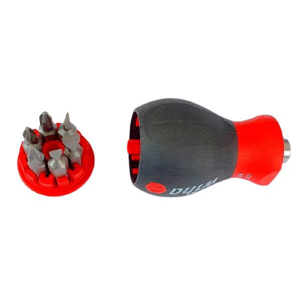 

Отвертка Xiaomi Wiha 6-in-1 Stubby Screwdriver (Black-Red) [56206]