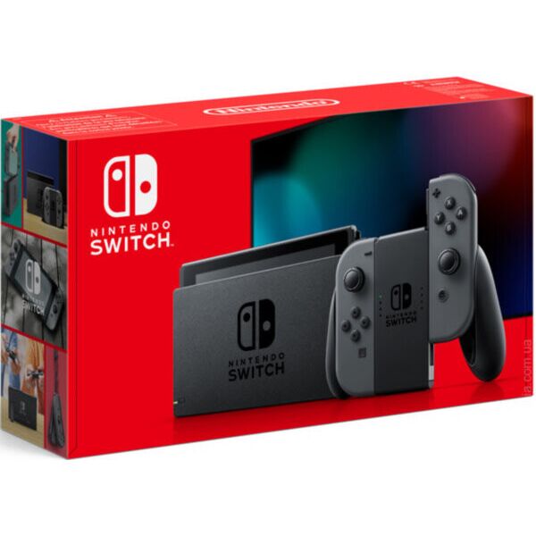

Портативная игровая приставка Nintendo Switch V2 (HAC-001-01) with Gray Joy Con [41782]