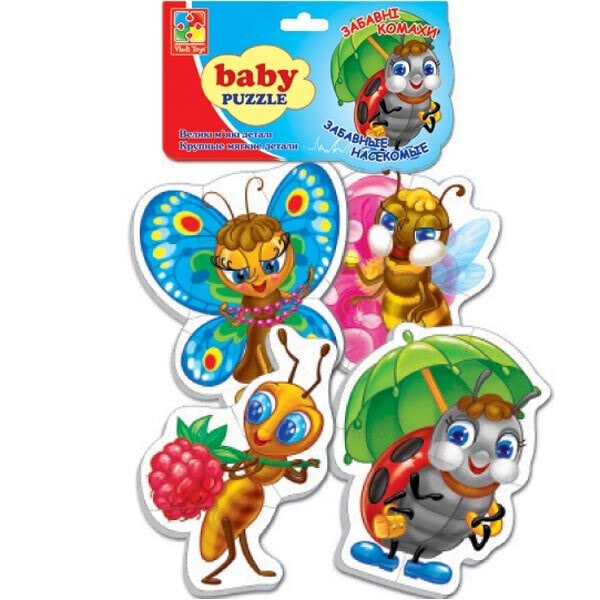 

Бебі пазли VLADI TOYS Забавні комахи VT1106-06 (2400614432019)