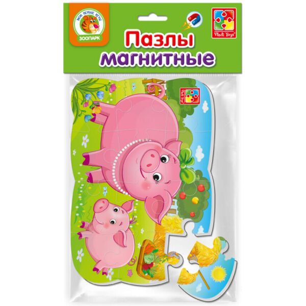 

Пазли на магніті А5 VLADI TOYS Свиння і поросятко VT3205-60 (2000901956091)