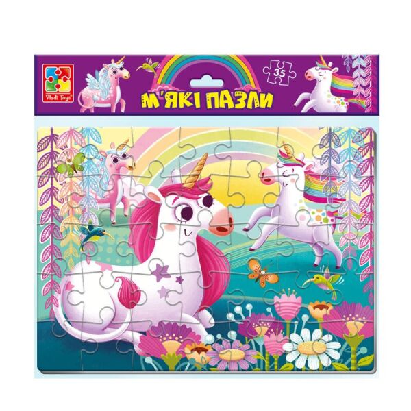 

М'які пазли А4 VLADI TOYS Єдинороги VT1102-34 (4820234761067)