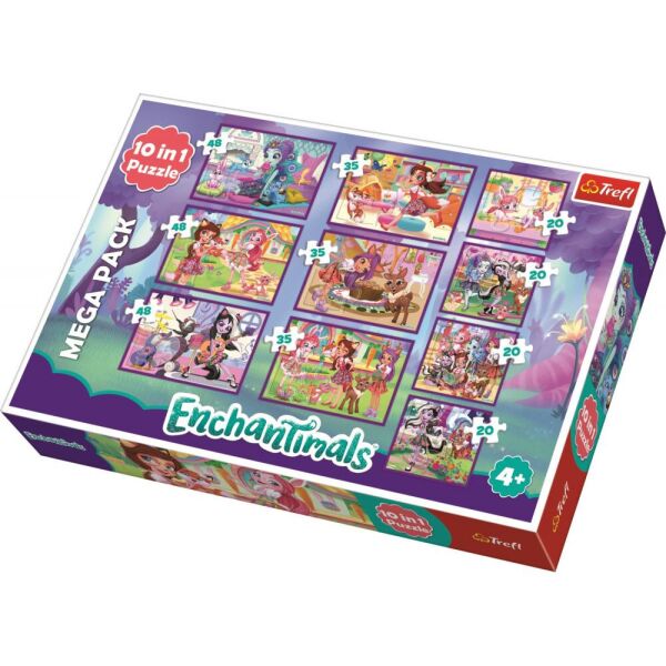 

Пазли -(10в1) - "Пригоди Енчентімалс" / Mattel:Енчентімалс/ Trefl 90354 (2000903276463)