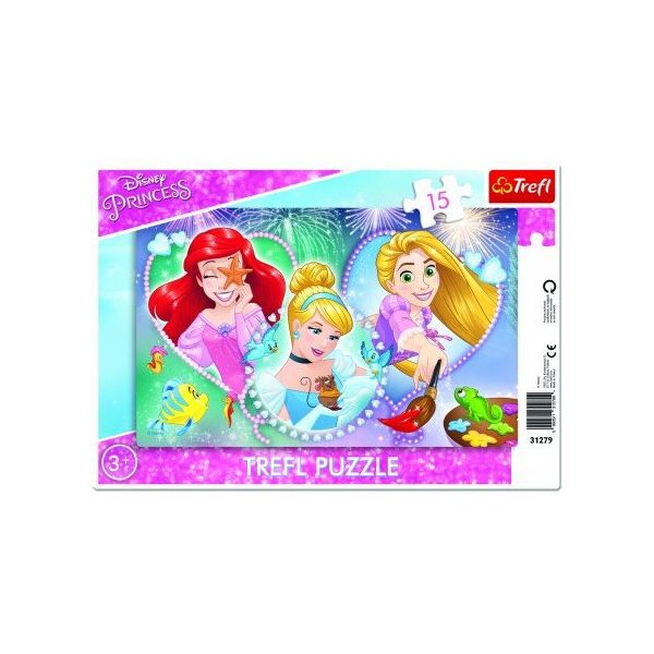 

Пазли(15 елм. Рамкою) - "Усміхнені принцеси"/ Trefl 31279 (2000903115199)