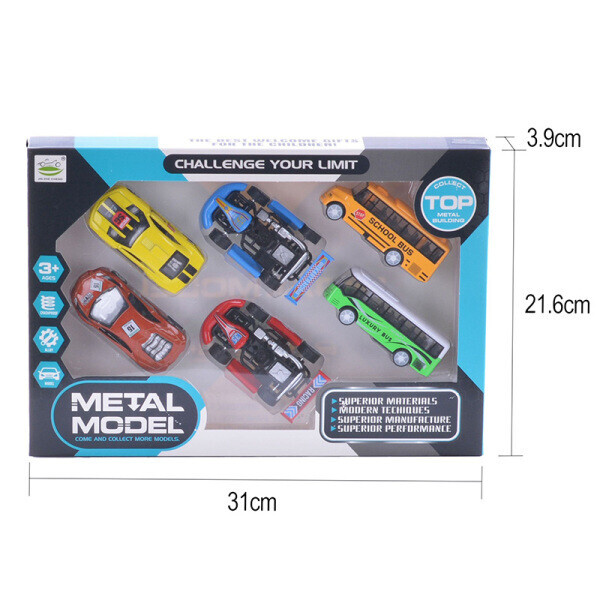 

Набор транспорта 6шт p инерционным механизмом 6688-150J (2002008038632)