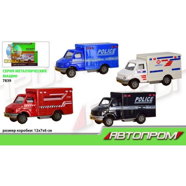 

Машина металлическая "АВТОПРОМ "Police 7839 (2000904468461)