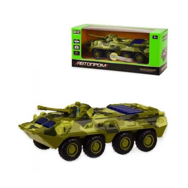

БТР металл 6409D "АВТОПРОМ", 1: 54, батар., Свет, звук, в кор.17 * 7 * 7,5 см (2000903448327)