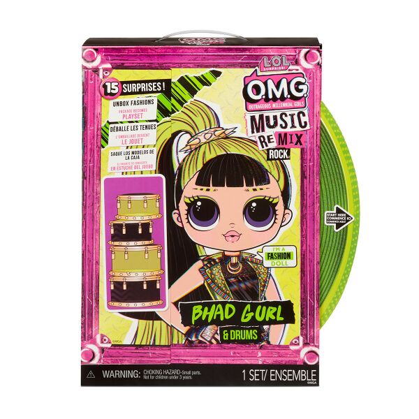 

Игровой набор с куклой L.O.L. SURPRISE! серии "O.M.G. Remix Rock" леди-РИТМ 577584 (6900006611566)