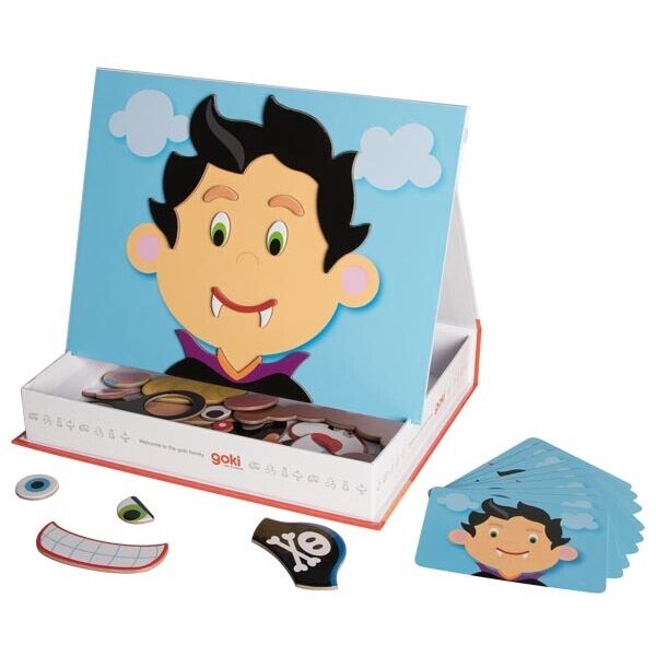 

Магнитная игра Goki ТМ Гоки Funny Faces Girl Boy Фанни Фейсес Бой (58488)