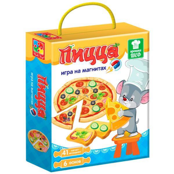 

Магнитная кулинарная игра Пицца (рус), Vladi Toys