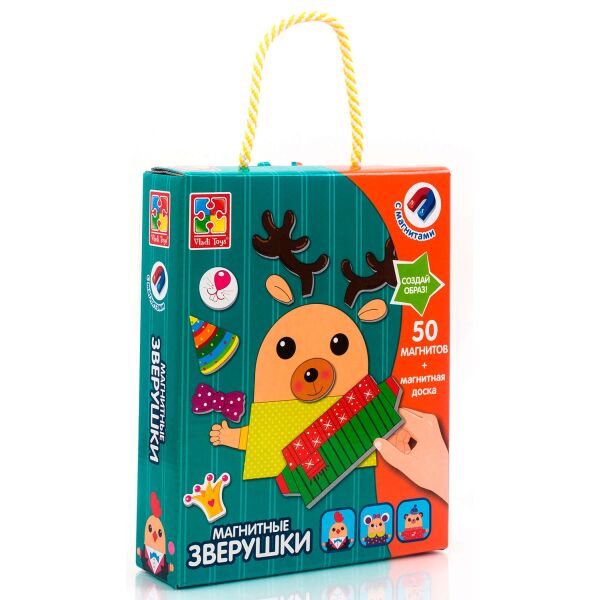 

Зверушки, магнитная игра, Vladi Toys