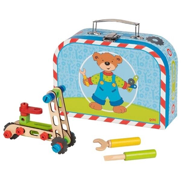 

Игровой набор Goki ТМ Гоки Кофр с инструментами Строим Машины (58737)