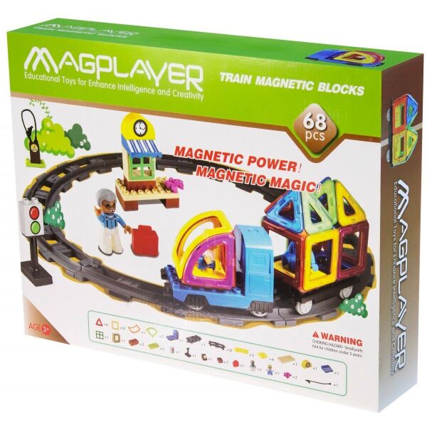 

Детский магнитный конструктор 68 деталей, MagPlayer