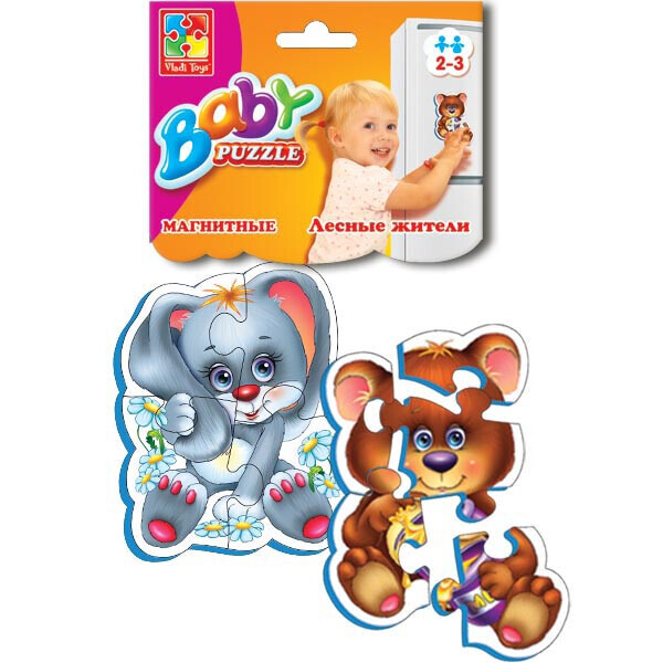

Лесные жители, магнитные Baby Puzzle (VT3208-03), Vladi Toys