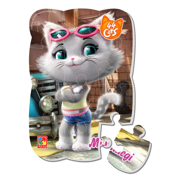 

Магнитные пазлы Миледи в городе, 44 Кота (укр), Vladi Toys