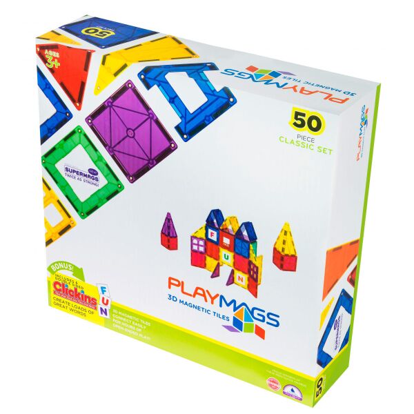 

Магнитный конструктор 50 деталей, Playmags