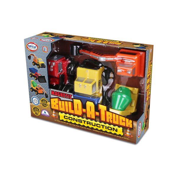 

Детский конструктор Popular Playthings Попьюлар Плайсингс Build-a-Truck машинки серии Construction (PPT-60401)