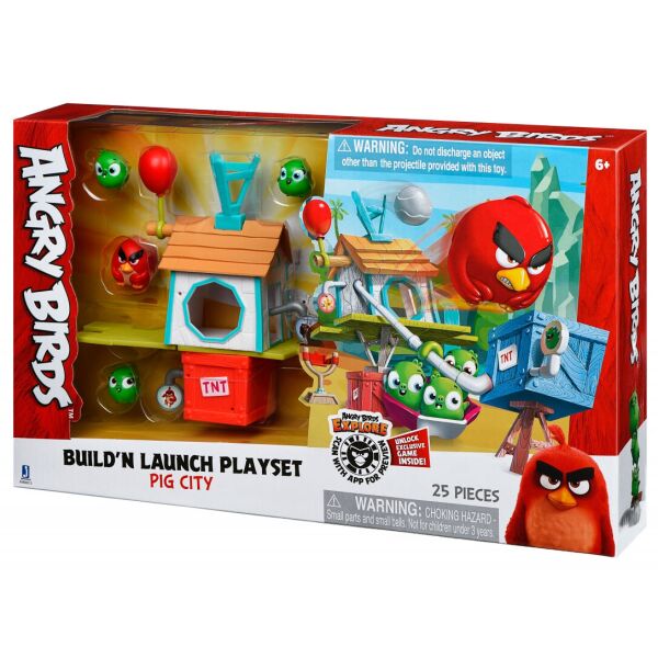 

Pig city - построй и запусти, большой набор (25 эл.), Angry Birds