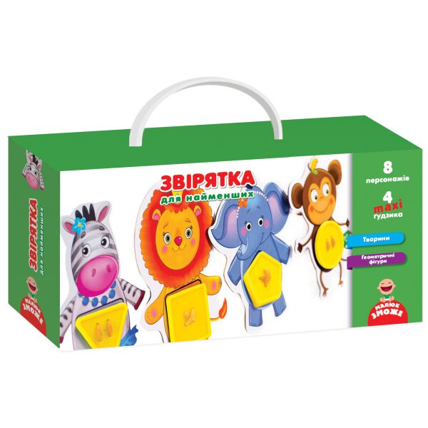 

Игра с пуговицами Зверушки (укр.), Vladi Toys
