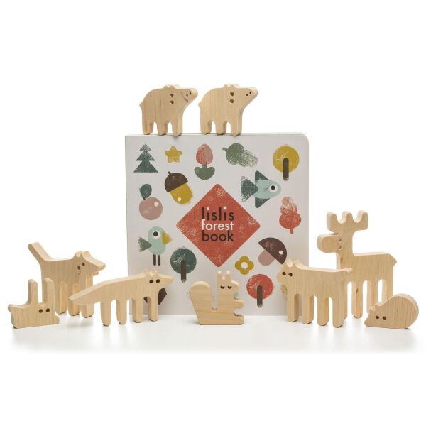 

Подарочный набор Lislis toys Игра-балансир Лесные зверюшки и книжка Forest book (02 ЛЗ 0003)