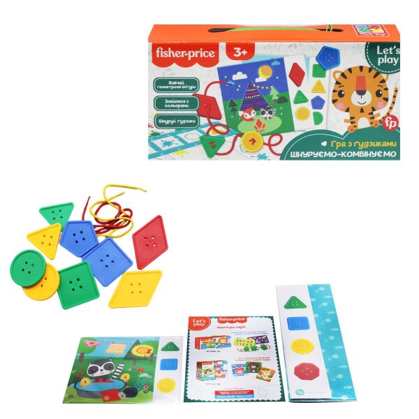 

Игра настольная "игра с пуговицами. Шнуруйте-комбинируем" VT2905-24 (4820234761913)