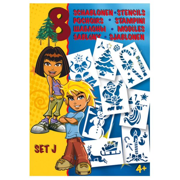 

Трафареты Малинос Malinos новогодние 8 шт (MA-301006)