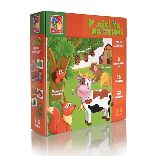 

Игра настольная "В лесу и на ферме" VT1804-46 (укр) (4820234762132)