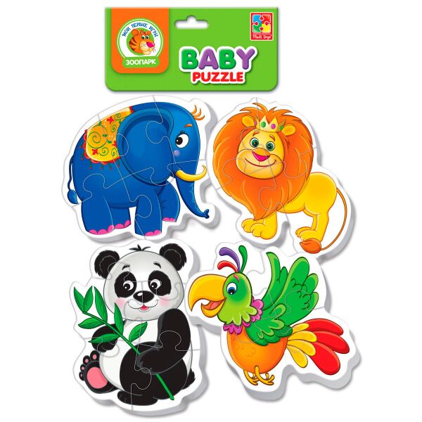 

Беби-пазл 4 в 1 Зоопарк, Vladi Toys