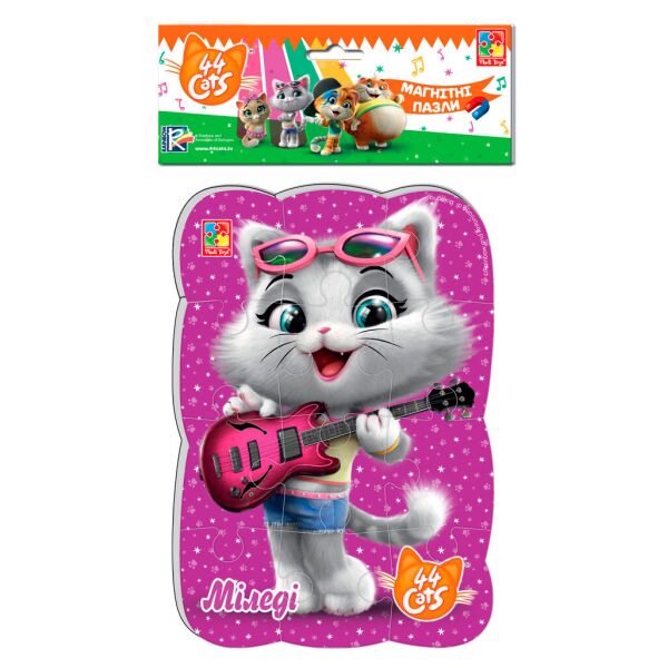 

Магнитные пазлы Миледи, 44 Кота (укр), Vladi Toys