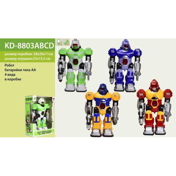 

Робот на батар. KD-8803A / B / C / D 4 види, в кор. 28 * 20 * 11 см (2000903276623)