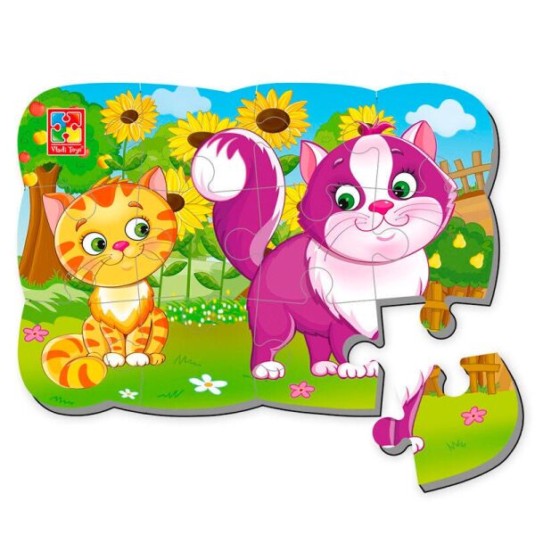

Котики, магнитный пазл, Vladi Toys