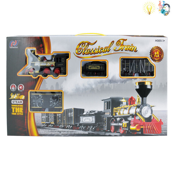 

Залізна дорога на батарейках, дим, світло V8016 (6952002067007)