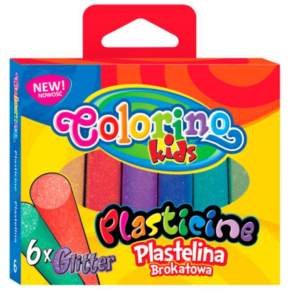 

Пластилин с блеском, 6 цветов, Colorino